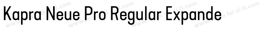 Kapra Neue Pro Regular Expanded Rou字体转换